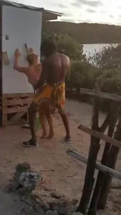 Source and/or name of Blonde public sex bbc