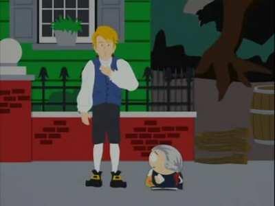 Cartman becomes the messenger boy