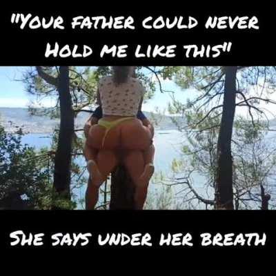 At the lake dad rides his boat... Mom rides my cock