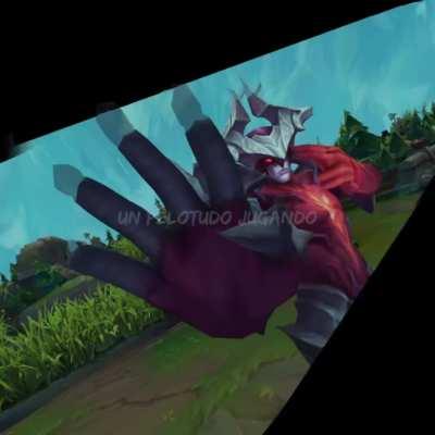 Aatrox blows up pancakes with his sinister darkin mind