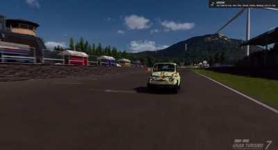 Racing softs on an 8bhp car gives you too much grip and pp goes negative