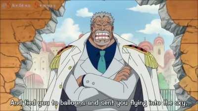 Luffy falls into the abyss