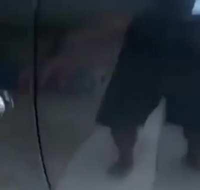 Kid decided to play swimming pool with his dad’s car.