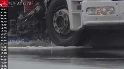 The track's wet and so am i