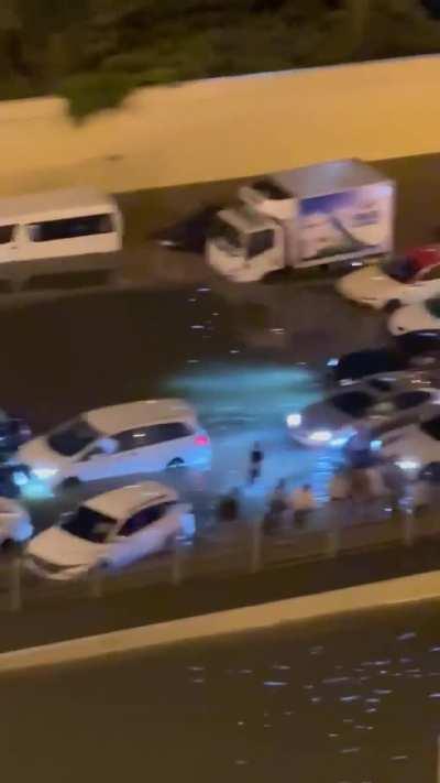 Flash flood in Dubai 