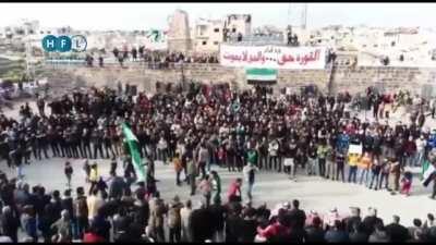 Demonstrations in southern Syria today call for the expelling of Hezbollah