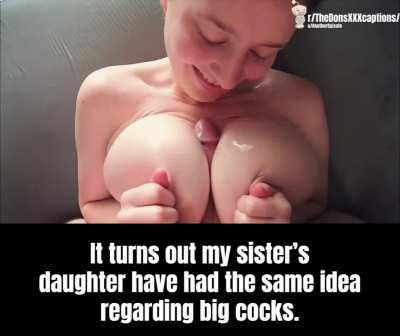 Huge tits runs in the family