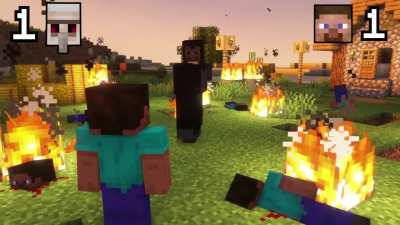 100 Men Vs 1 Iron Golem