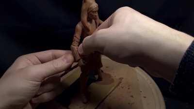 I'm Sculpting a Realistic Ahsoka Tano Figure In Clay