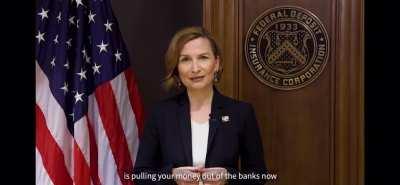FDIC Chairman Jelena McWilliams just resigned……remember this gem? Banks R Fuk