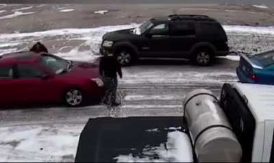 Karen plays at road rage and finds out...