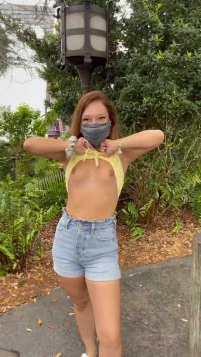 I stepped out of line to flash you guys