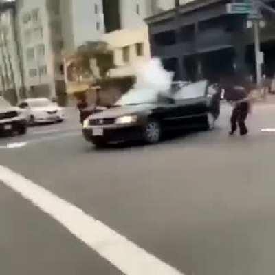 rioter gets their firework returned