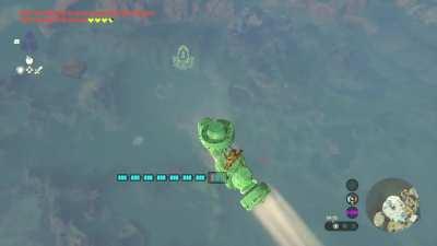 Dropping off the top of the Great Sky Island in my Amphibious All Terrain Bike to test its durability