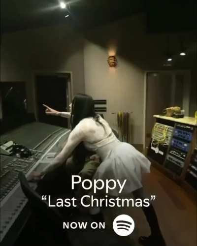 Poppy got ahead with her Christmas song