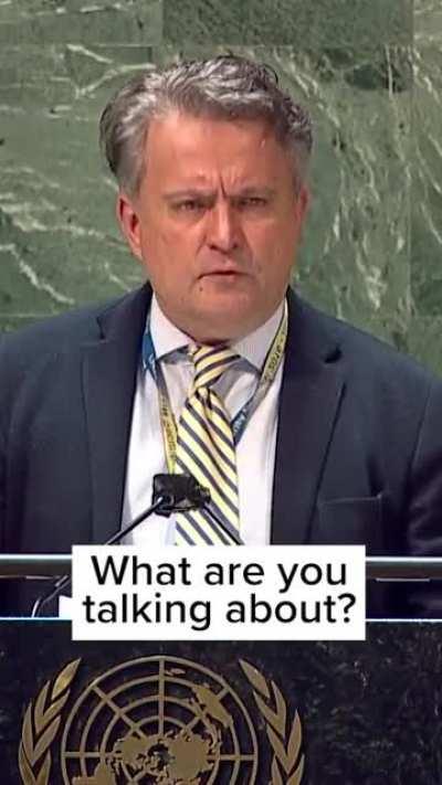 Ukrainian Ambassador to the UN reads texts a Russian soldier sent to his Mom moments before he was killed.
