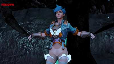 Tracer investigates the Spooky Island caves only to get ambushed, she wakes up restrained and can only watch in horror as the creature climbs inside her. | Full Animation on Possession Hub