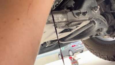 Laminar flow while changing my oil