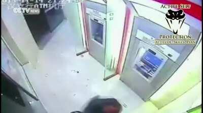 Attempted Robbery becomes ATM fistfight