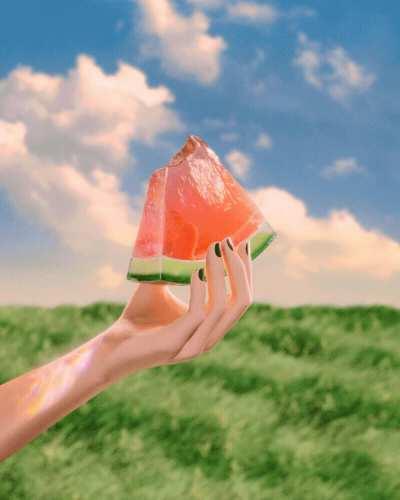 [A] bite of water melon
