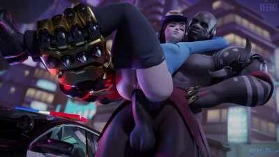 Officer D.Va takes a bribe (Yeero, Volkor) [Overwatch]