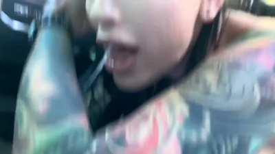 Katrina Jade Giving Blowjob In A Car