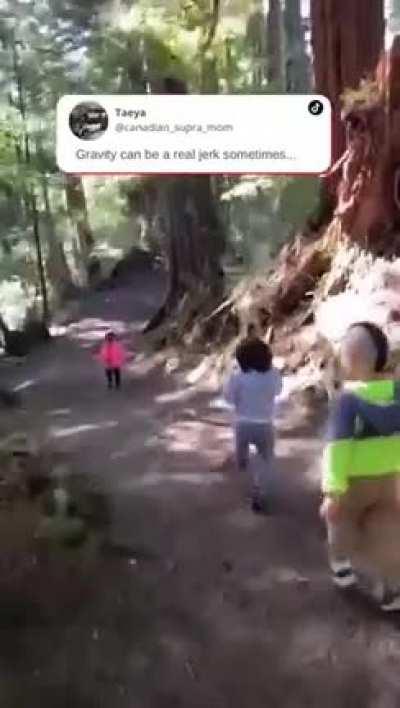 What I think will happen every time I jog down a hill