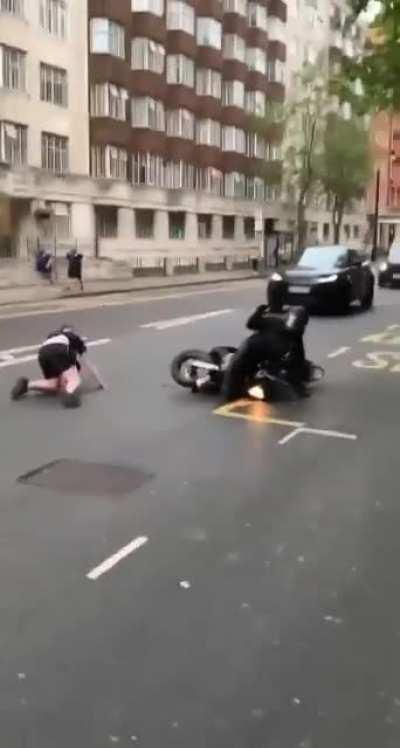 As a motorcyclist I can't help but think this was a hazard that was easily recognizable and avoidable - what do you think?