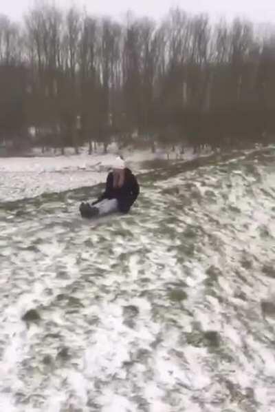 HMC as I go sledding