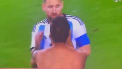 To get your back signed by Messi