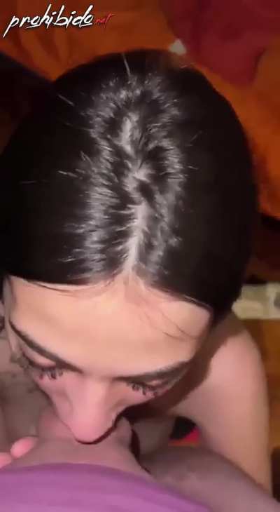 Pretty face blowjob hot