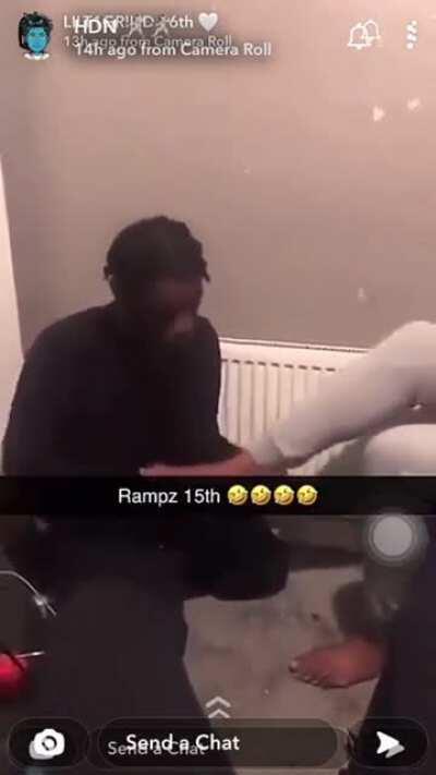 y.Grinna🕊 retaliation because of this vid? Rampz (15th) forced to suck toes