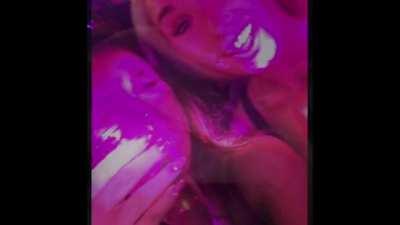 Rachel kissing Alex swift in college