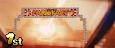 Finn gets blue shelled