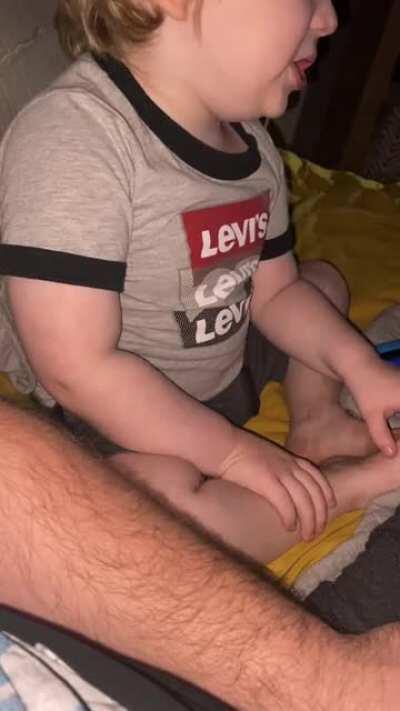 My 3 year old taught himself how to say his ABC’s backwards today.