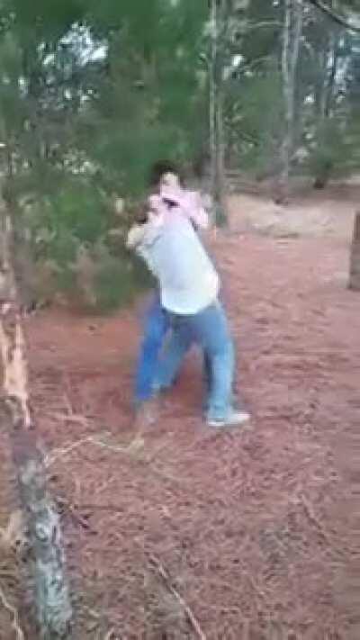 Worst fight ever ends with a crunch