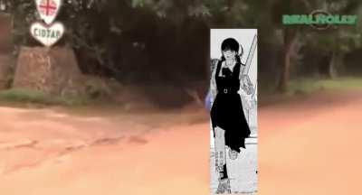 Brave brave War Devil. She bravely ran away!!