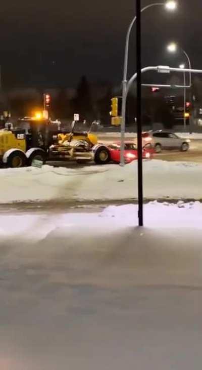 Grader vs Ford Focus