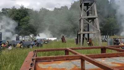 Obi wan kenobi blocking paintballs