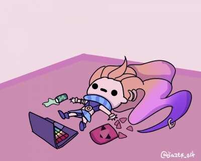 Zoe is stuck in quarantine [OC]