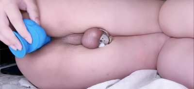 Cumming from my dildo