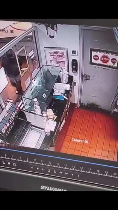 Jerk who throws a drink gets a swift rebuttal