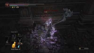 Miniboss is one attack away from dying as I run out of stamina. Miniboss heals to full health and proceeds to rub it in my face.