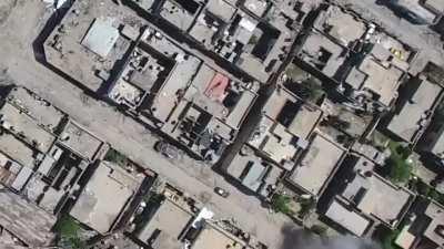 Unique ISIS SVBIED attacking with roof mounted rocket pods during the Battle of Mosul (2017)