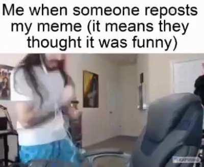 At Least he's happy *reposts this*