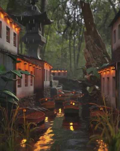 More lil river village thing animation yeah