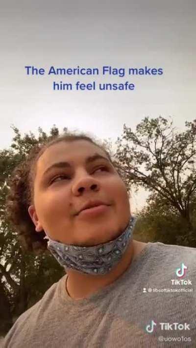 Fourth of july must be terrifying for this dude