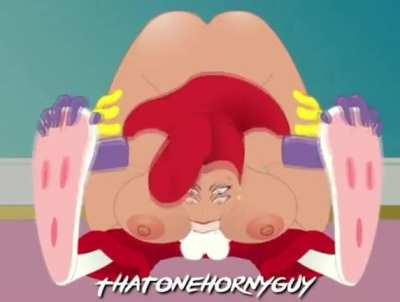 Giving Jessica a mouthful