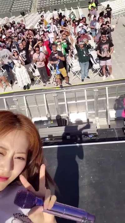 Dahyun & Tzuyu at LA Encore Soundcheck