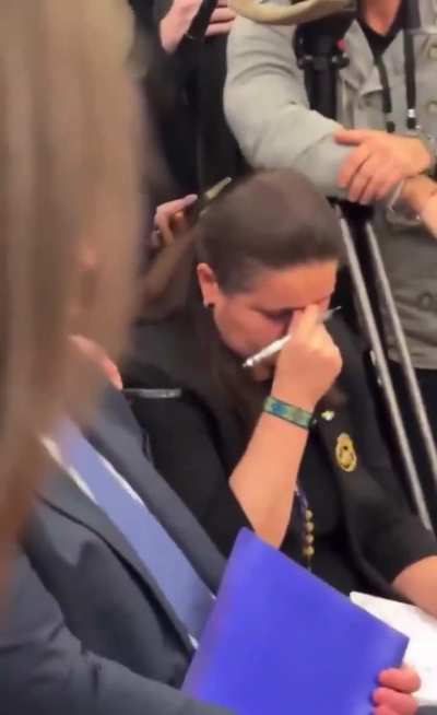 Oksana Markarova, Ukraine's Ambassador to the US, reacts to heated moment between Trump and Zelensky